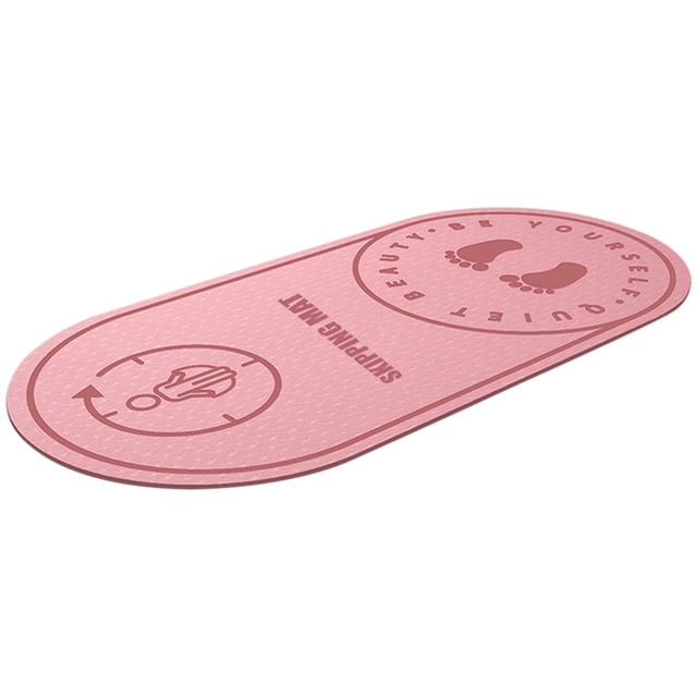Thicken Rope Skipping Workout Mats Yoga Mat Multifunction Exercise Pad Shock Absorption Soundproof Damping Mat Flooring Durable Cardio Mat for Home Gym Fitness