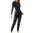 thumbnail image 1 of Charmo Thermal Outfit Sets for Womens Athletic Sets for Skiing Quarter Zip Activewear for Cold Weather, 1 of 7