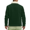 thumbnail image 5 of Men's Winter Thickened Long Sleeve Lapel Corduroy Jacket with Composite Lamb Wool Coat Design for Casual Outings, Workwear, and Holiday Events,Green,2XL, 5 of 5