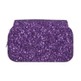 thumbnail image 2 of Disketp Purple Glitter Estuche de Lápices de Doble Capa con Tapa Abatible y Cremallera, Organizador Escolar para Adolescentes y Adultos, 2 of 7