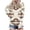 #322-White, variant on Craaazy Women's Bohemian Printed Hoodie Long Sleeve Pullover Sweatshirt Geometric Western Retro Loose Fit Casual Top with Hood for Daily Wear Gifts