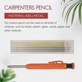 thumbnail image 5 of Lápiz de carpintero, juego de lápices de trabajo sólido de 1 Uds con 12 minas de repuesto, sacapuntas incorporado Compatible con dibujo Scr, 5 of 5