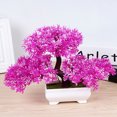 thumbnail image 5 of Farfi Artificial Plant Realistic Looking Eye-catching Plastic Simulation Plants Potted Bonsai Decor for Home (Yellow), 5 of 13
