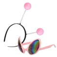 thumbnail image 2 of BRIGHTFUFU 1 Juego de gafas de sol y diadema de Alien, divertidos accesorios de Cosplay de Alien, gafas de Alien con diadema, 2 of 7