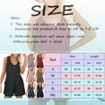 thumbnail image 3 of Baqcunre One Piece Jumpsuit,Summer Scoop Neck Sleeveless Rompers Button Down Jumpsuit Adjustable Waist Drawstring Shorts,Pants for Women Womens Jumpsuit Jumpsuits for Women Womens Clothes Wine XXL, 3 of 7