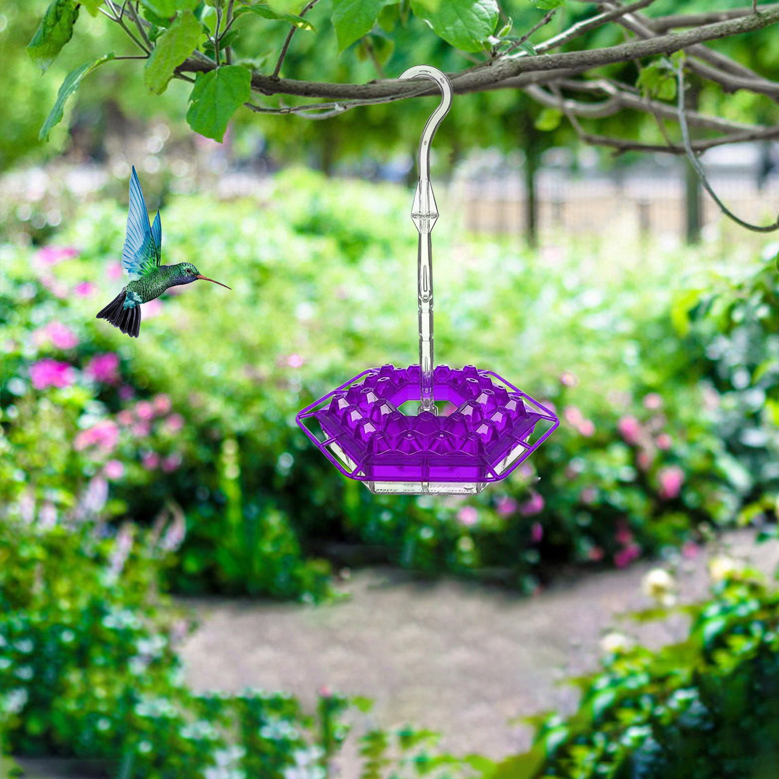 for Outdoor Hanging Yard Garden Decoration Easy to Fill and Clean Best Hummingbird Feeders 2PC Red with 30 Feeding Ports Unique Perch and Built-in Moat 2PC Mary's Sweety Hummingbird Feeder 