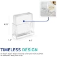 thumbnail image 4 of Set of 4 4" Square Acrylic Lucite Coasters with Holder, 4 of 6