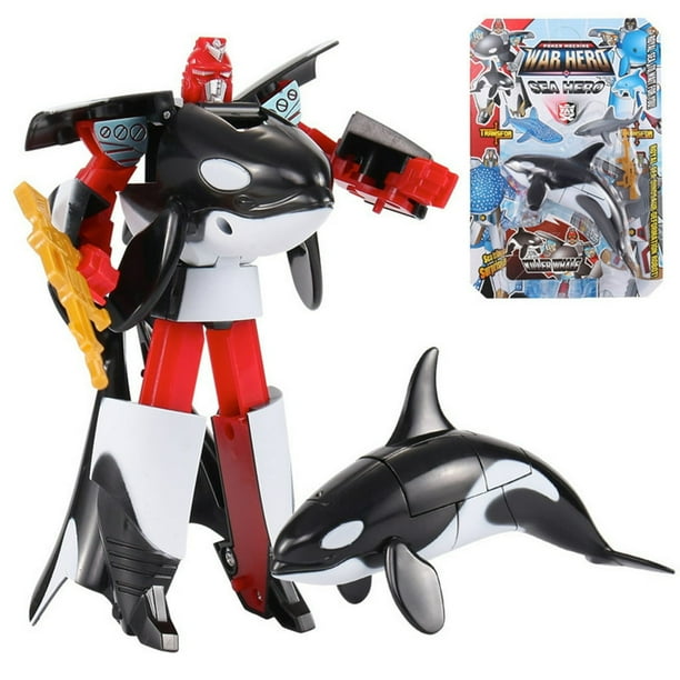 KEINXS Children's Toy Transformer Robot Shark Ocean Anime Figurine