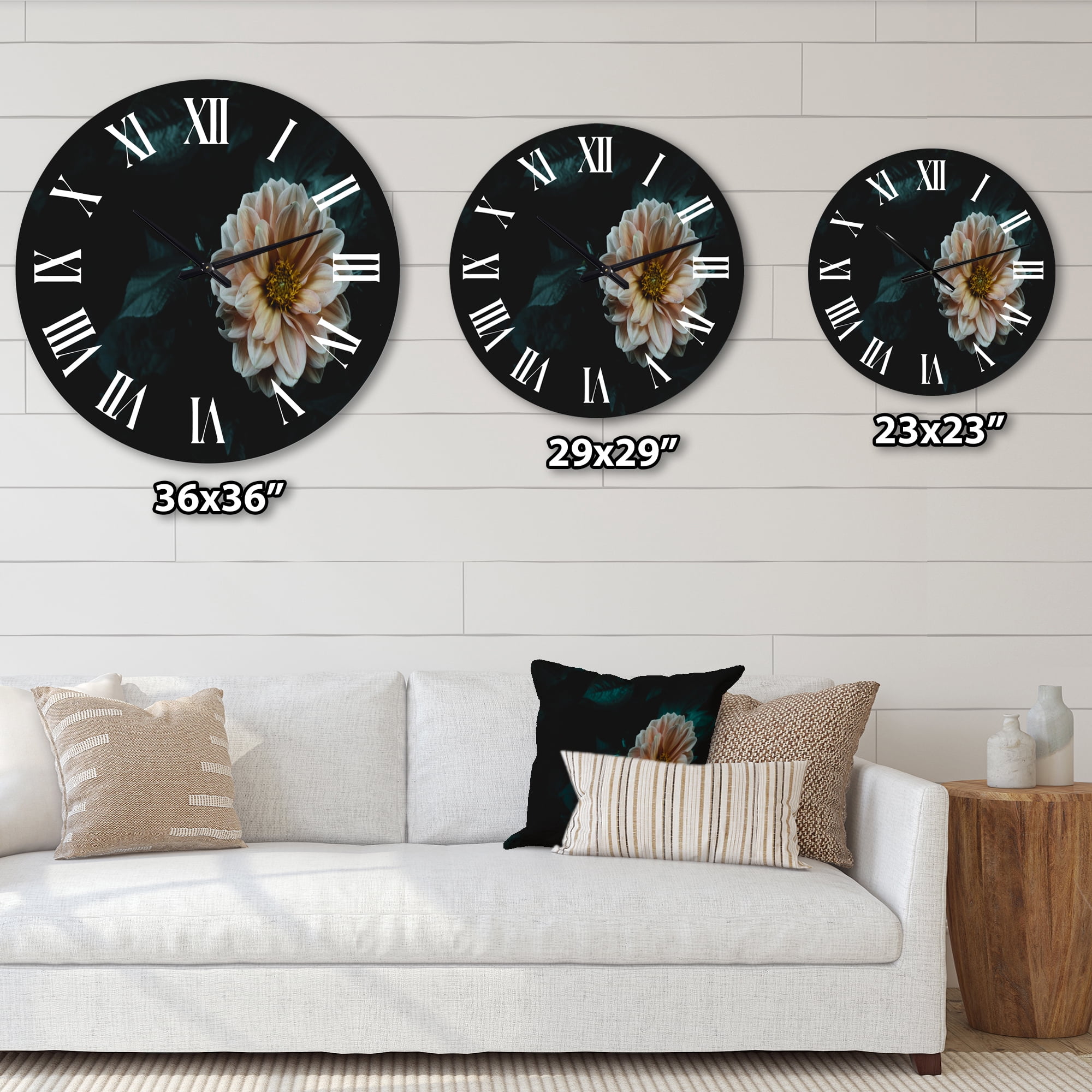 Designart 1 in Quartz Traditional Wall Clock