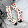 thumbnail image 5 of Rateoe Gnomes Merry Christmas for Women Casual Calf Socks - Cute Crew Socks - Thin Soft Above Ankle Socks Size 5-11, 5 of 6