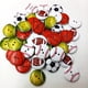 thumbnail image 5 of 50pcs Novedad Botones Temáticos de Pelota Deportiva forma forma Agujeros Artesanía de Posterior Plana Macarena Botones de madera, 5 of 5