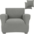 thumbnail image 1 of Armchair Cover Stretch Elastic Chair Slipcover, 1-Piece (Grey, Small), 1 of 7