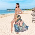 thumbnail image 6 of FORMRS Womens Beach Sarong Semi-Sheer Bikini Wrap Skirt Swimsuit Cover-ups, Pine Tree at Dawn, 6 of 7