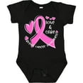 thumbnail image 3 of Inktastic Love, Care, Cure Breast Cancer Awareness Pink Ribbon Boys or Girls Baby Bodysuit, 3 of 5