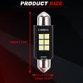 thumbnail image 4 of Bombillas LED de luz de cúpula Unique Bargains Chip 3030 6 LED para luz de cúpula de automóvil, luces interiores, luz de placa de matrícula 39mm blanca, bombilla de luz de mapa 2 Pcs, 4 of 7