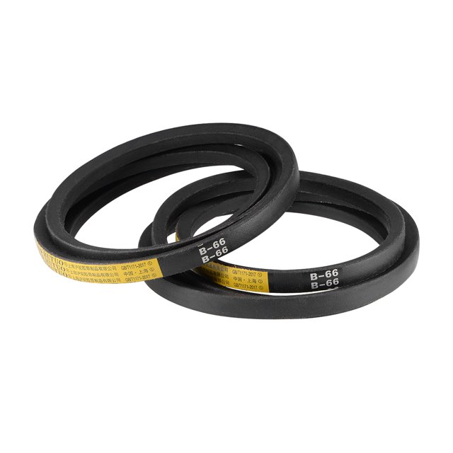 Unique Bargains B66 V-Belts 66' Pitch Length, B-Section Rubber Drive Belts 2pcs