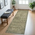 thumbnail image 1 of Area Rug x for Living Room Bedroom Dining Room Washable Rugs Vintage Distressed Print Carpet UltraThin Chenille Low Pile Lightweight Rug with Non Slip Backing Sepia, 1 of 7