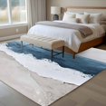 thumbnail image 4 of Wave Effect Modern Art 5x7 Area Rugs for Living Room, Abstract Blue Oil Painting Non Slip Floor Mat Washable Low-Profile Indoor Carpet for Bedroom, Dining Room, Bathroom, 4 of 9