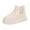 White, variant on Rokment Platform Snow Boots for Women 2025 Winter Fleece Lined Warm Non Slip Slip-On Chelsea Ankle Booties