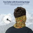 thumbnail image 4 of Neck Gaiter Face Cover Scarf, Yellow Paisley Soft Face Sun Mask Cover Scarf Headband Cooling Sweat Absorbing Bandanas Hiking Cycling Running, 4 of 7