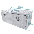 thumbnail image 5 of Spec-D Tuning 36"x18"x16" Heavy Duty Aluminum Tool Box Truck Utility Chest Storage with Handle & Lock + Key For Pickup Truck Bed, RV Trailer, 5 of 7