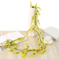 thumbnail image 4 of Guirnalda de Flores Artificiales de Jazmín de Invierno de 1,7 M, Flores Colgantes Falsas, Flores de Glicina para Decoración de Bodas, Fiestas, Hogar, Interior y Sala de Estar., 4 of 6