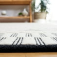 thumbnail image 4 of SAFAVIEH Natura Bora Geometric Wool Area Rug, Ivory/Black, 3' x 5', 4 of 8