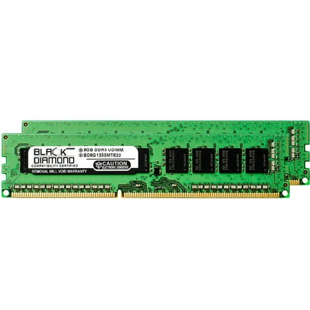 16GB 2X8GB RAM Memory for SuperMicro SuperServer 5000 5037C-i DDR3 UDIMM 240pin PC3-10600 1333MHz Black Diamond Memory Module Upgrade