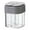 Gray, variant on Antqov Seasoning Container, Portable Transparent Spice Containers for Salts, Sugars, Pepper, Cumin, Four in One Salts & Pepper Shakers with Flip Top Cap for Outdoor Camping Travel Barbecue Supplies