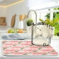 thumbnail image 5 of Dish Drying Mat 16x18 For Kitchen Counter Christmas Tree Pizza Lights Star Absorbent Dishes Drainer Rack Mats Microfiber Reversible Dish Drying Pad Fast Dry Kitchen Accessories, 5 of 6
