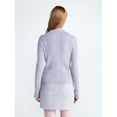 thumbnail image 3 of Free Assembly Women's and Women's Plus Pointelle Trim Cardigan Sweater, Lightweight, Sizes XS-4X, 3 of 5