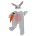 thumbnail image 4 of Baby Jumpsuit Rabbit Print Romper Soft Pajamas Snap Closure Long Sleeve for Boys White1 0 Months-12 Months, 4 of 4