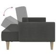 thumbnail image 5 of vidaXL Canapé-Lit 2 Places Tissu Gris Foncé, 5 of 5