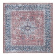 thumbnail image 3 of Unique Loom Yara Collection Area Rug - Sunil (5' Square Rust Red/Ivory), 3 of 7