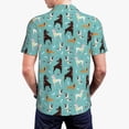 thumbnail image 3 of Balery Cute Dog Printed Men’s Short Sleeve Polo Shirt, Midweight Men's Shirt,Golf Polo shirts -Small, 3 of 8
