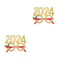 thumbnail image 3 of Transemion 2024 Glasses Frame Party Accessory Fashionable And Fun Funny Shape gold 2Set, 3 of 6
