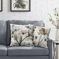 thumbnail image 3 of Flower Throw Pillow Covers 16x16 Set of 2, Flowers Pillow Cushion Cases,Decorative Square Pillowcases for Sofa Couch Bedroom Living Room Car, 3 of 6