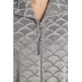 thumbnail image 4 of Just Love Plush Zipper Lounger Robe for Women (Grey, 1X), 4 of 4