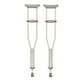 thumbnail image 1 of Muletas ligeras de aluminio Medline con punto rojo, para pacientes de 1,48 m a 1,57 m de altura, ayuda para caminar para niños, adultos y personas mayores, capacidad de peso de 136 kg, 1 of 5