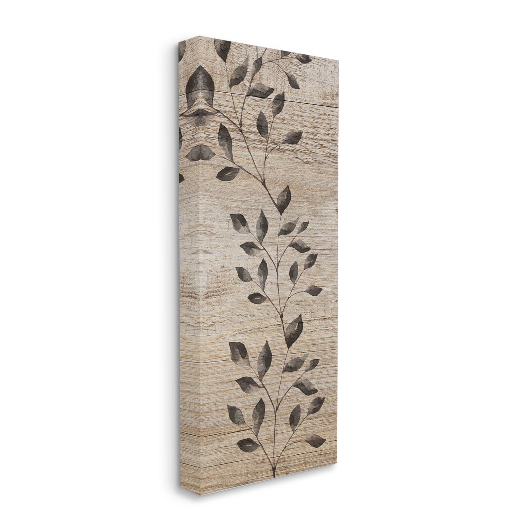 Boho Botanical Rustic Pattern Botanical & Floral Graphic Art Gallery Wrapped Canvas Print Wall Art