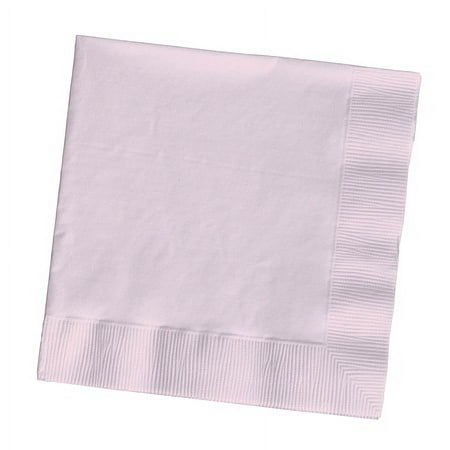 Club Pack of 500 Baby Pink Premium 3-Ply Disposable Beverage Napkins 5"