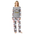 thumbnail image 2 of Matching Halloween Pajamas Set with Contrast Sleeves, Soft Halloween Family Pajamas with Mummy Bow Print, Unique Family Halloween Pajama Set Gift, 2 of 4