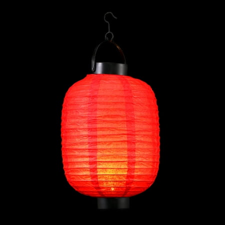 

Winter Melon Lantern Folding Paper LED Decor Wall Sconce Outdoor Lanterns Decorative Red