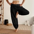 thumbnail image 2 of Sngxgn Women Casual Stretchy Pants Work Pants Straight Leg Trousers with Pockets(Black,L), 2 of 6