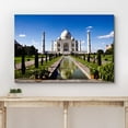 thumbnail image 3 of wall26 Canvas Print Wall Art Taj Mahal Landmark in Agra, India Architecture &amp; Maps Building Photography Modern Art Scenic Multicolor Colorful for Living Room, Bedroom, Office - 24"x36", 3 of 5