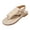 Beige, variant on Women Double Buckle Thong Ankle Strap Flat Sandals Perforated Faux Leather Footwear For Casual Outdoor Summer Daily Beach Walking Shopping Errands