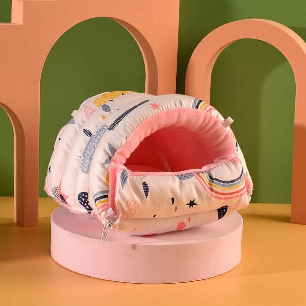Guinea Pig House Bed Warm Cozy Hamster Cave, Large Hideout for Dwarf Rabbits Hedgehog Bearded Dragon Winter Nest Hamster Cage Accessories