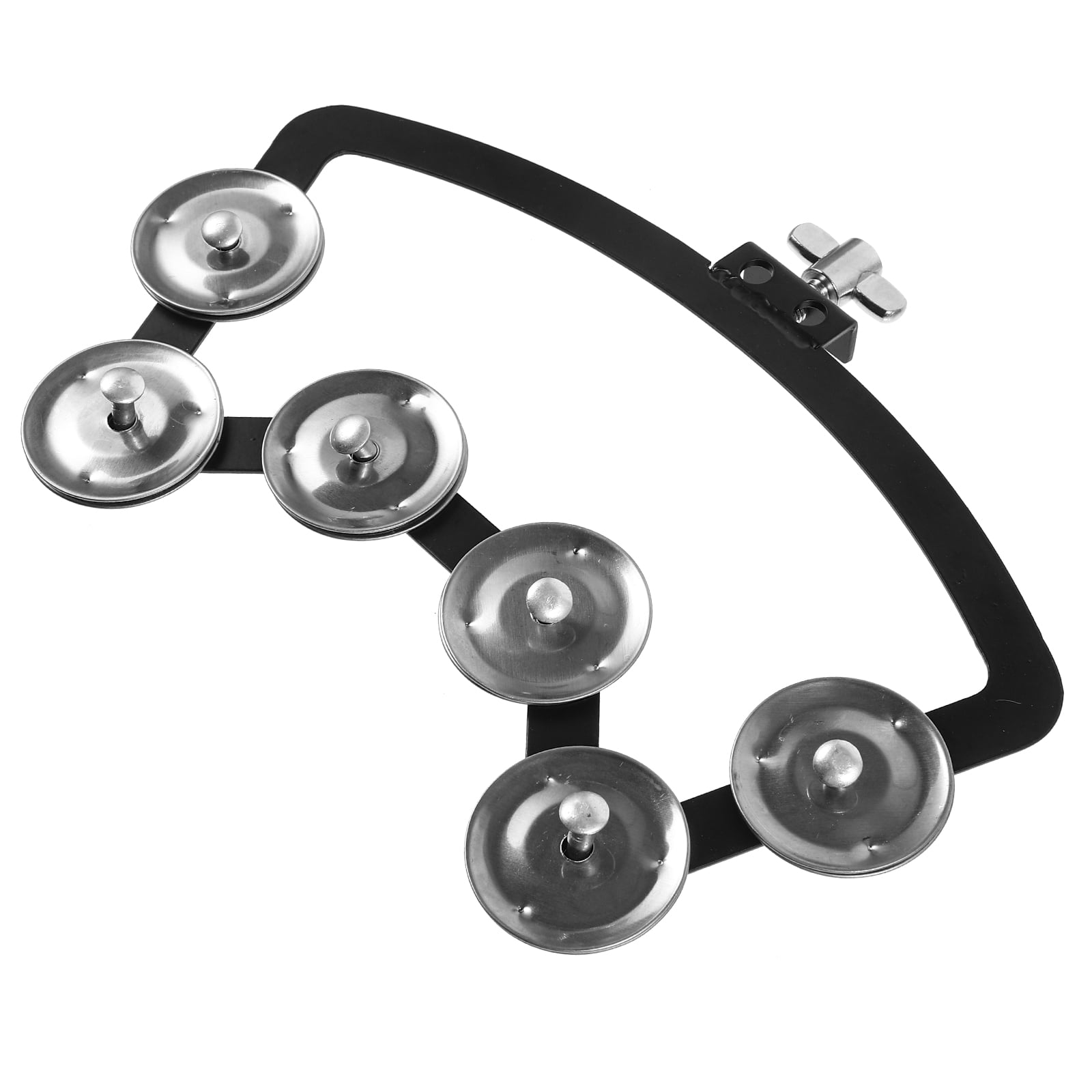 WHAMVOX 1Pack Mountable on Drums Tambourine Percussion Bright Sound for Musicians with ABS Material