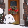 thumbnail image 4 of Gymax 24'' Pre-Lit Artificial Christmas Wreath Holiday Decoration w/ LED Lights, 4 of 10