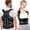 Black, variant on Wrongduck Posture Corrector for Women and Men Adjustable Upper & Lower Back Support Brace Shoulder Straightener Ergonomic Back Alignment Belt for Daily Wear